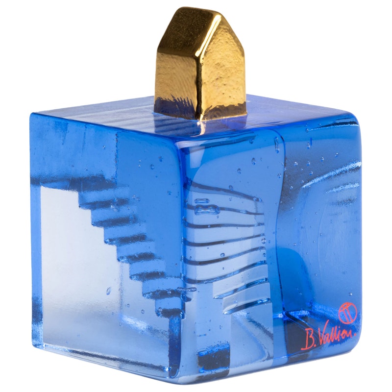 Fortress Hidden Stairs Glaskunst, Blauw/Goud BV AC-23