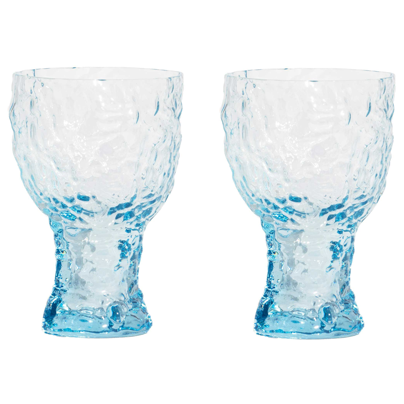 Moss Longdrinkglazen 42 cl Pak van 2, Blauw