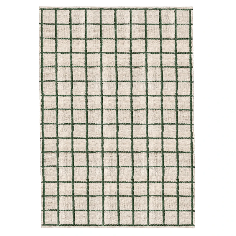 Strata Jute Vloerkleed 250x350 cm, Groen