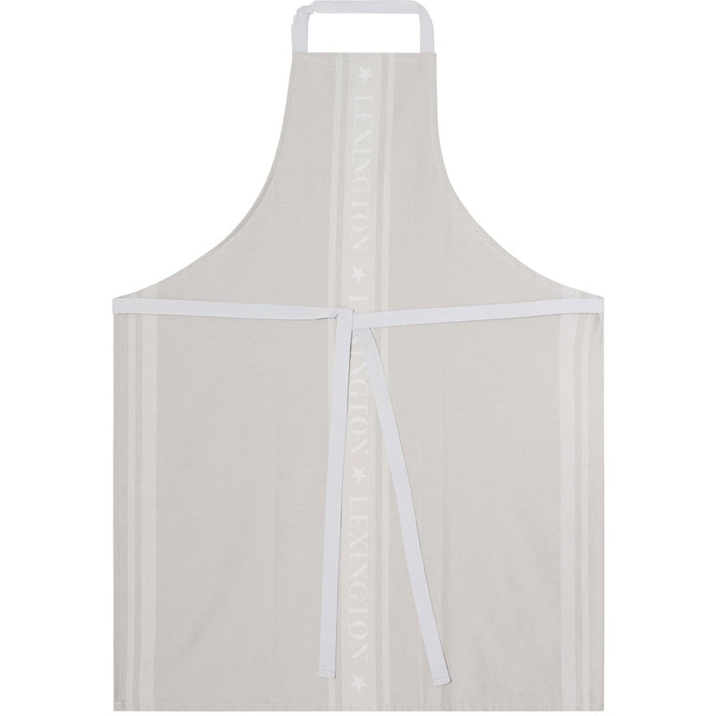 Icons Cotton Jacquard Star Schort, Wit / Beige