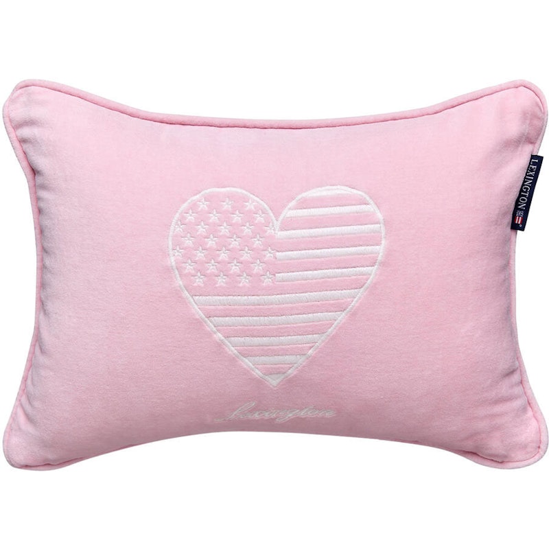 Kids Organic Cotton Velvet Kussenhoes 30x40 cm, Roze