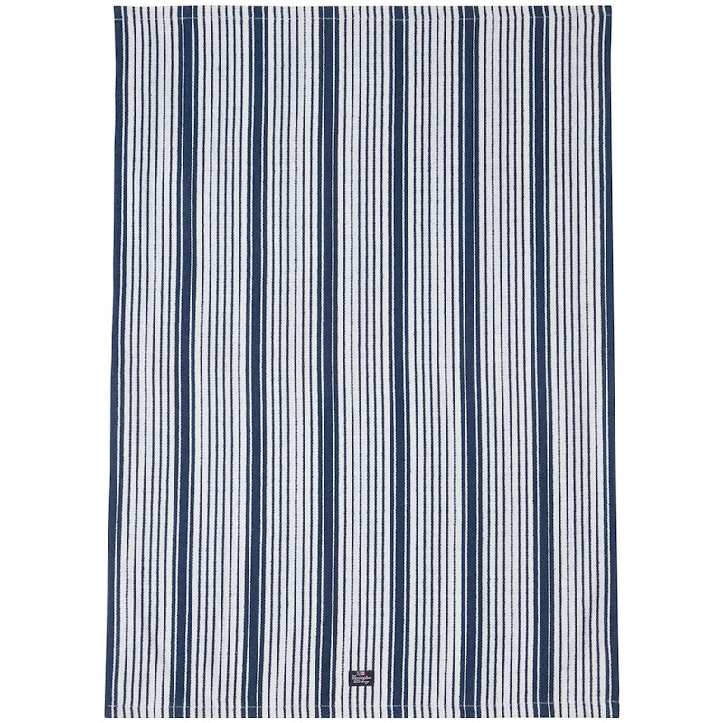 Theedoek 50x70 cm, Blauw/Wit