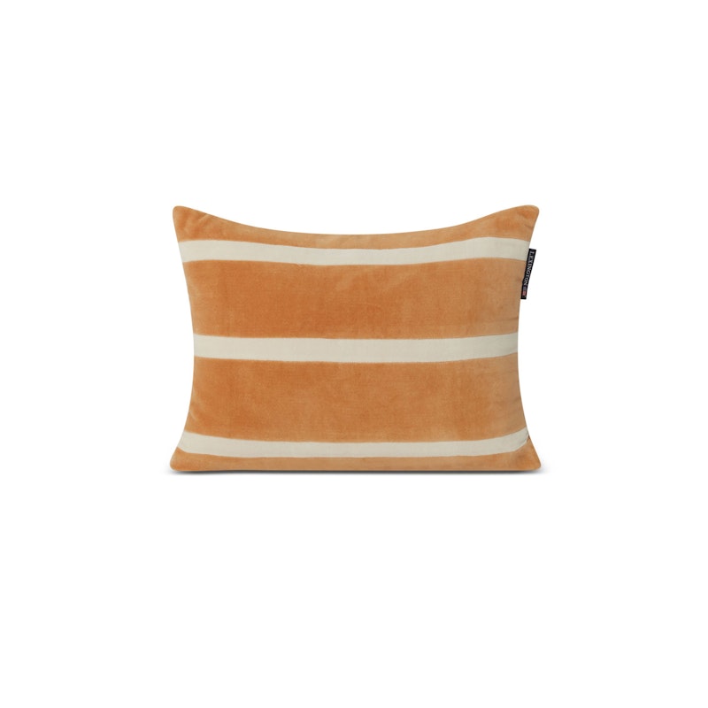 Striped Organic Cotton Velvet 40x30 Pillow