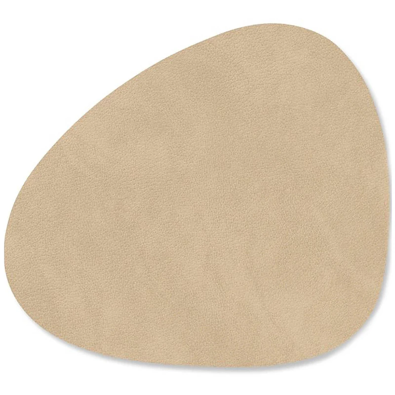 Curve Glazen Onderzetter Nupo 11x13 cm, Zand