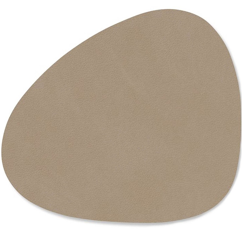 Curve Glazen Onderzetter Nupo 11x13 cm, Clay Brown