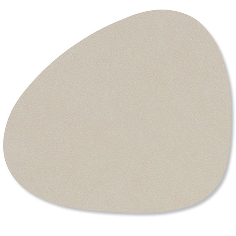 Curve Glazen Onderzetter Nupo 11x13 cm, Oyster White
