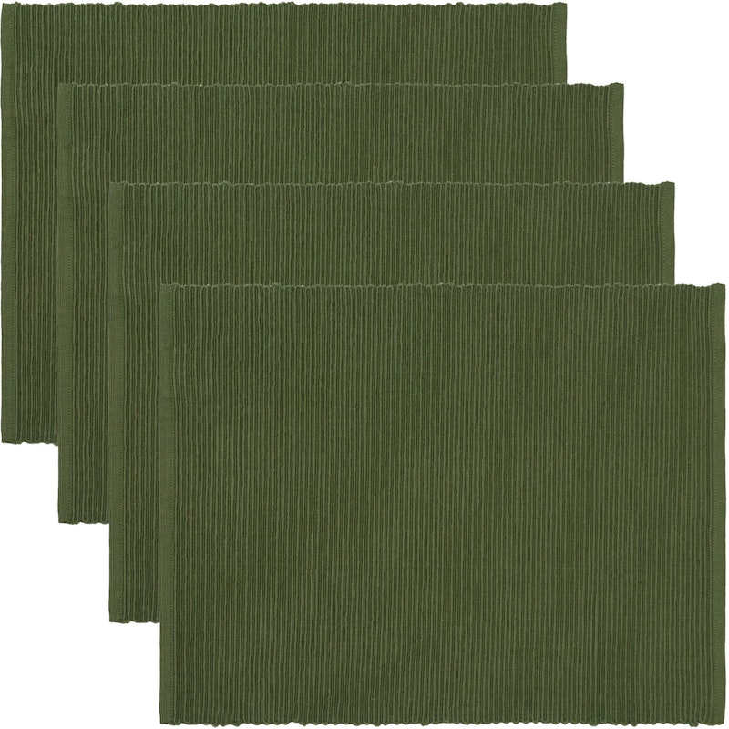 Uni Placemat 35x46 cm Pak van 4, Dark Olive Green