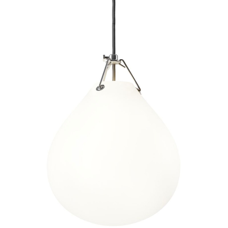 Moser Pendant, Matt White Opal Glass