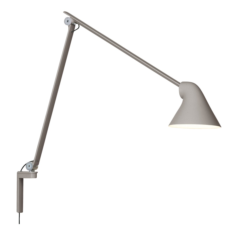 NJP Wall Lamp Long Arm, Light Grey