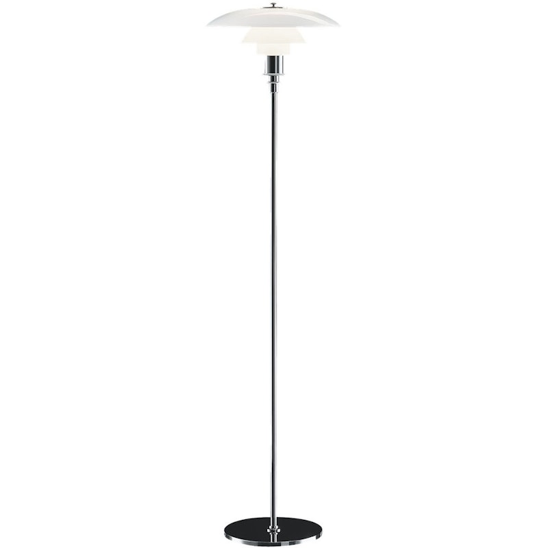PH 3½-2½ Vloerlamp, Chroom