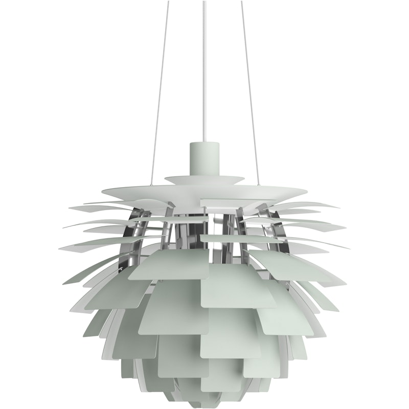 PH Artichoke Hanglamp 48 cm, Chroom / Dusty Green