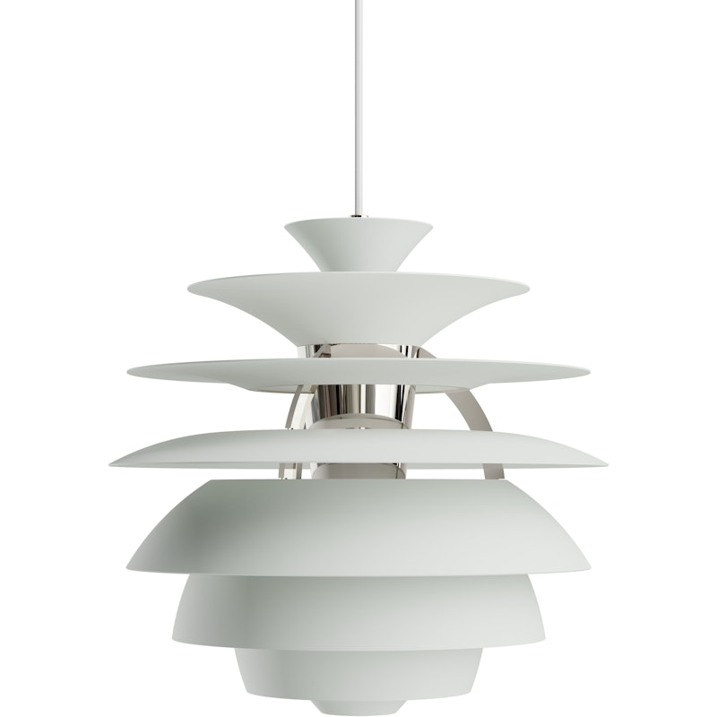 PH Snowball Hanglamp, Dusty Green / Chroom