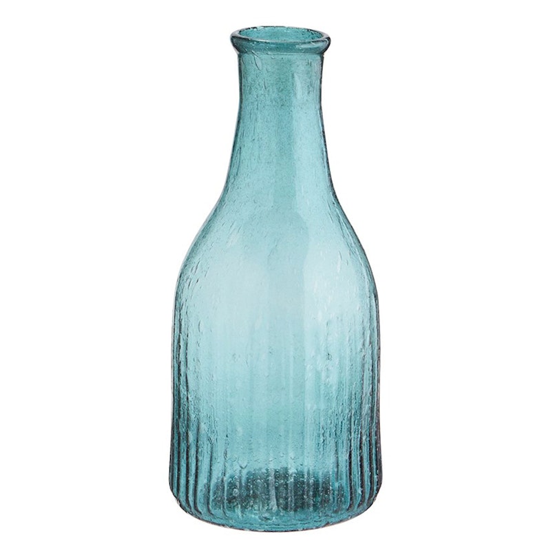 Vaas Gerecycleerd Glas Teal, 7 cm