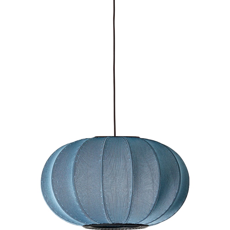 Knit-Wit Hanglamp Ovaal 45 cm, Blue Stone