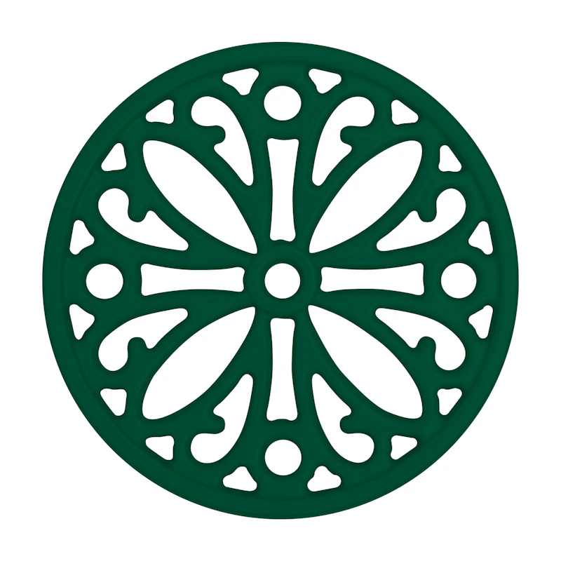 Cast iron coasters, Green
