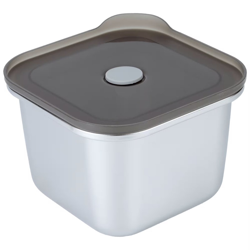 Square Lunchbox Roestvrij Staal Pak van 2