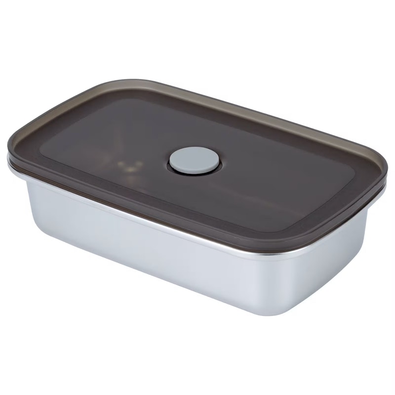 Rectangular Lunchbox Roestvrij Staal Pak van 2