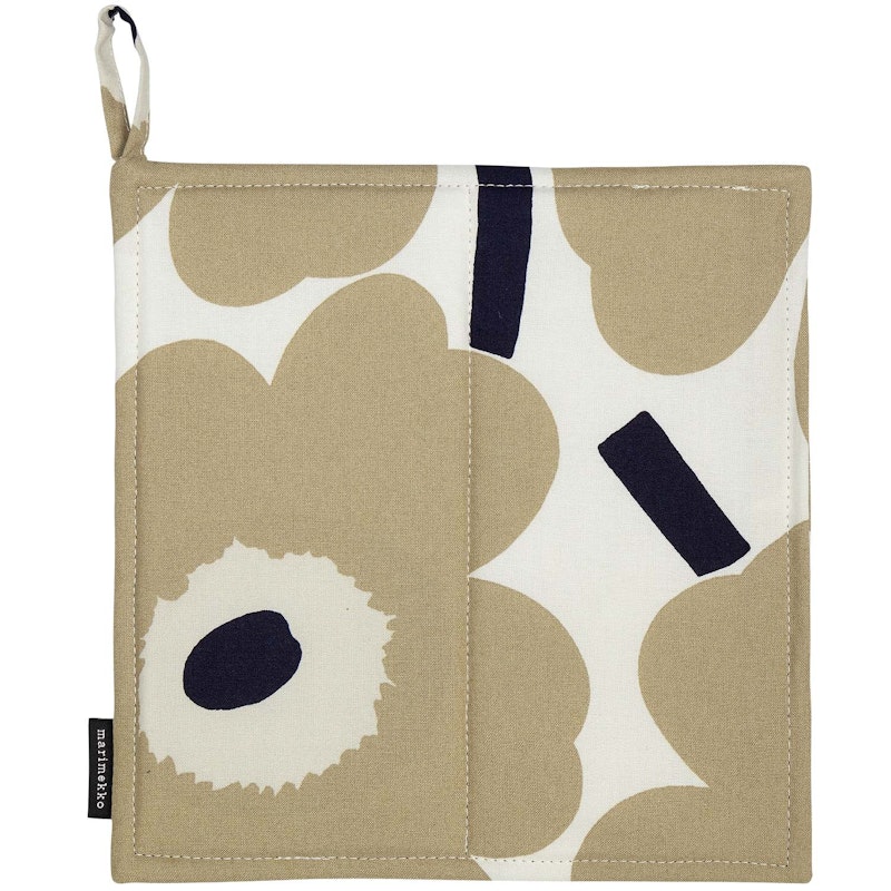 Pieni Unikko Pannenlap, Beige/Donkerblauw