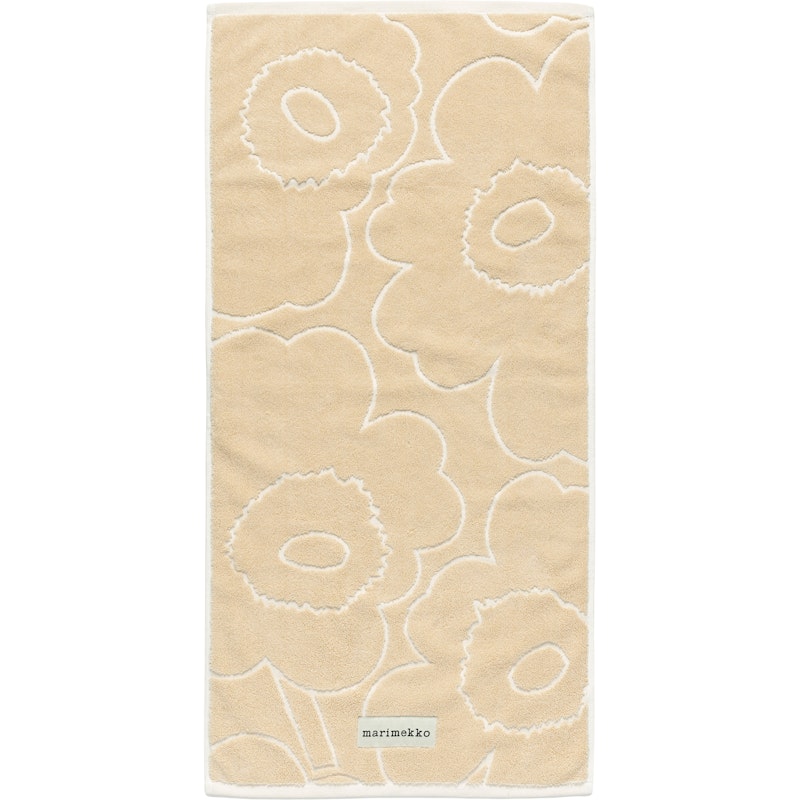 Piirto Unikko Handdoek Straw / Off-white, 50x100 cm