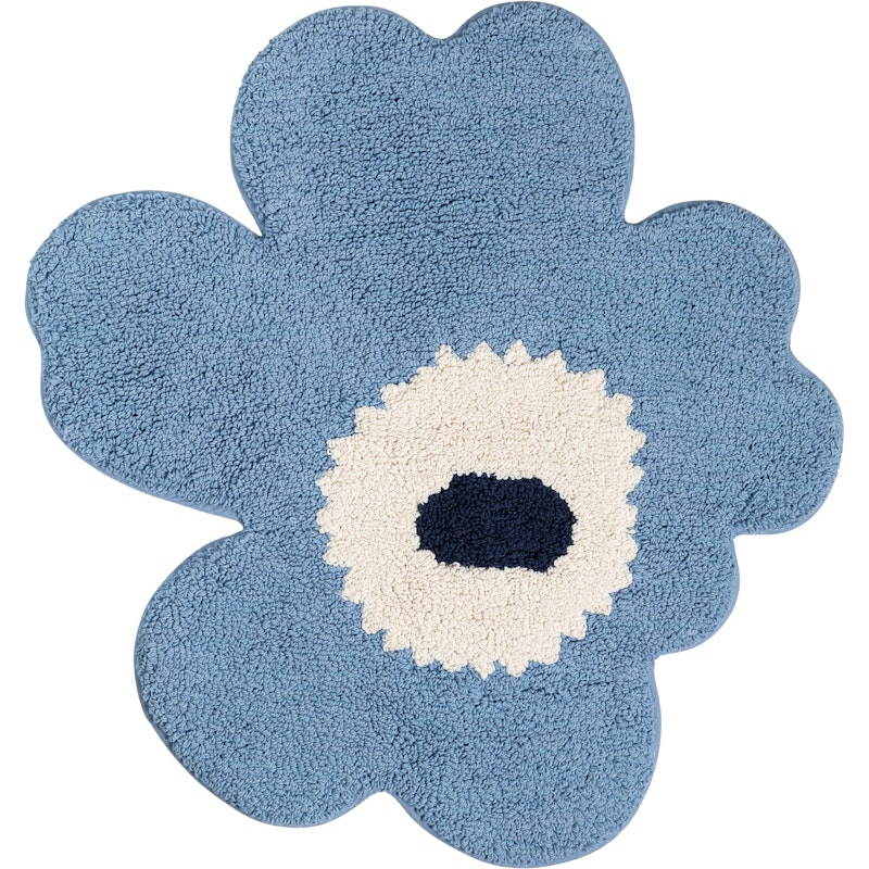 Unikko Terry Badkleed 73X74 cm, Gebroken Wit / Lichtblauw / Marineblauw