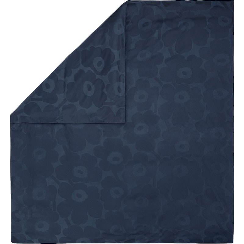 Unikko Jacquard Dekbedovertrek 240x220 cm, Blauw