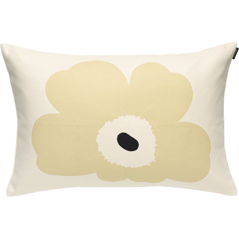 Unikko Kussenhoes 40x60 cm, Wit / Lichtbruin