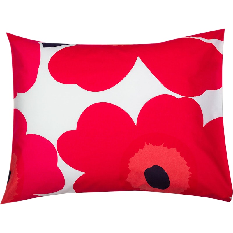 Unikko Kussensloop 50x60 cm, Rood / Wit
