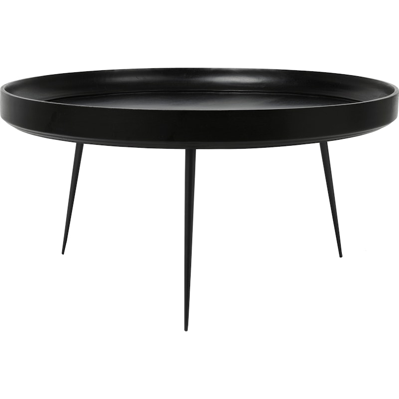 Bowl Salontafel Zwart Gebeitst Mangohout, 75 cm