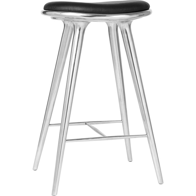 High Stool Kruk 74 cm, Gerecycled Aluminium