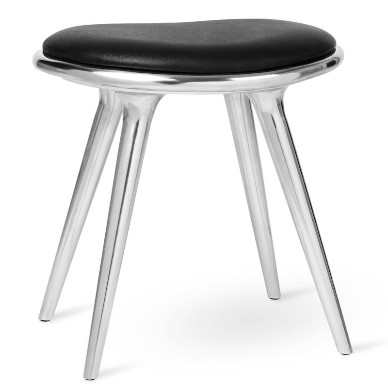 Low Stool Kruk 47 cm, Gerecycled Aluminium