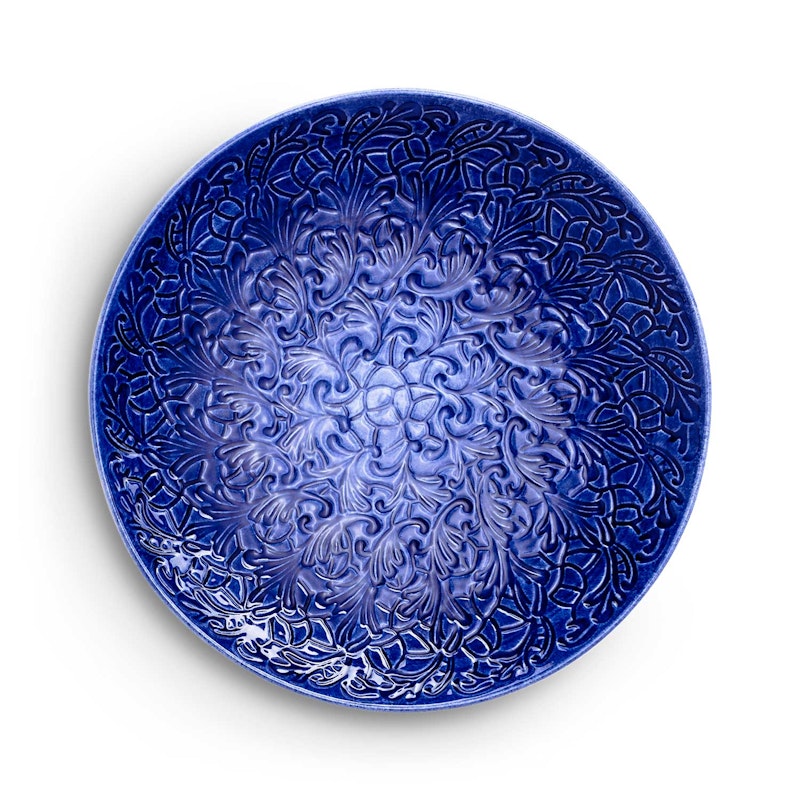 Lace Platter 34 cm, Blue