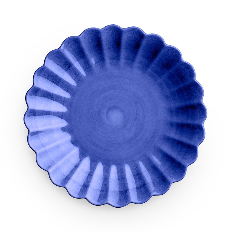 Oyster Bord, Blauw 20 cm