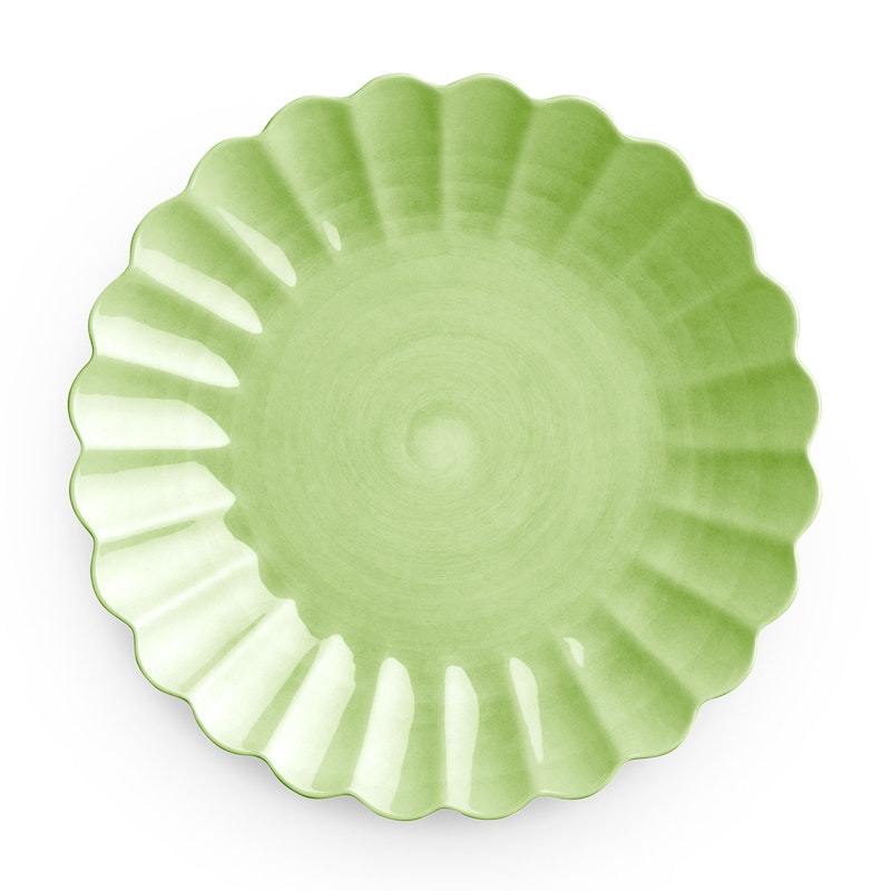 Oyster Bord, Groen 28 cm