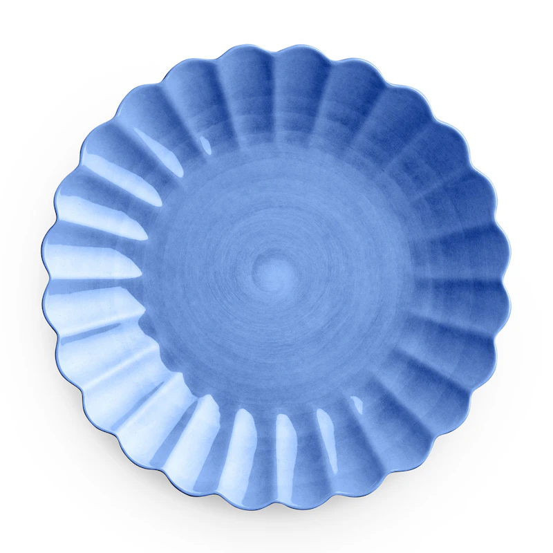 Oyster Bord, Lichtblauw 28 cm
