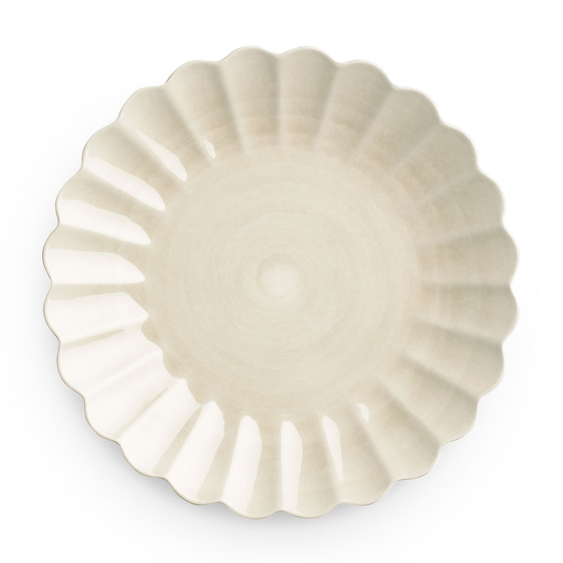 Oyster Bord, Zand 28 cm