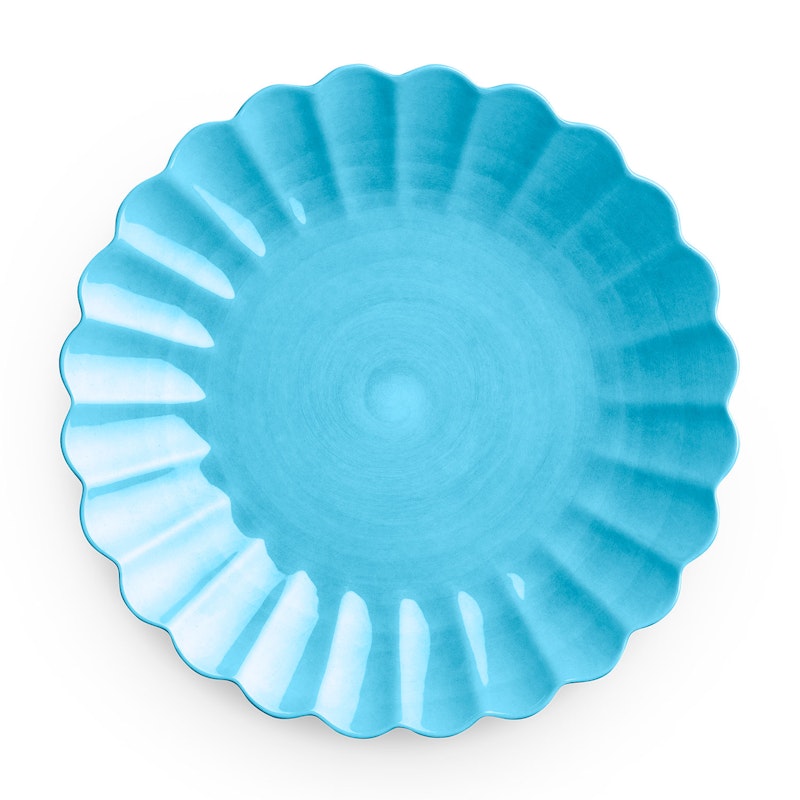 Oyster Bord, Turquoise 28 cm