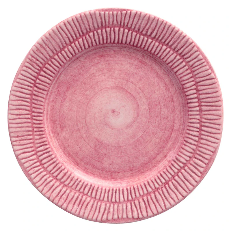 Stripes Plate 21 cm, Pink