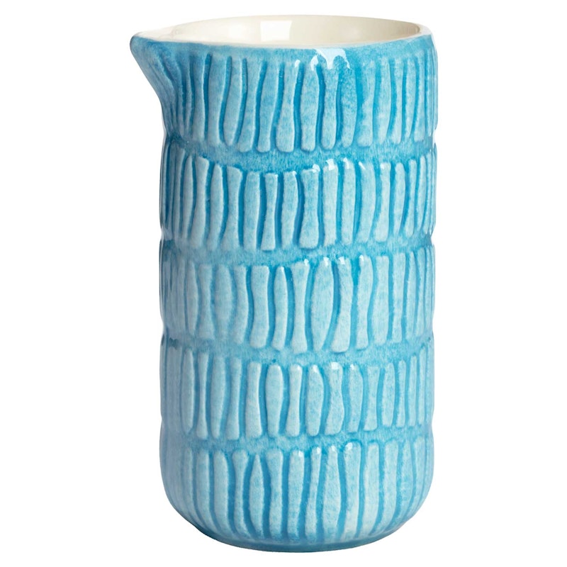 Stripes Jug 30 cl, Turquoise