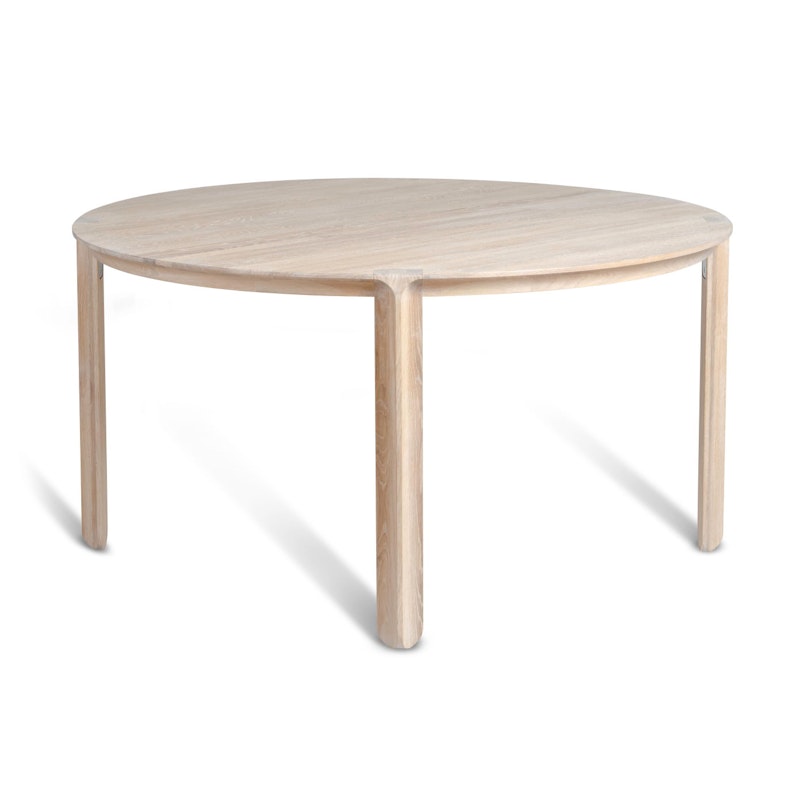 Amor Eettafel Wit Geolied Eiken, Ø140 cm