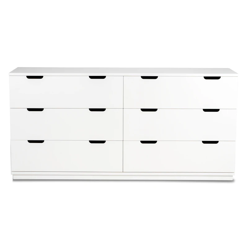 Aoko Ladenkast Dubbel 6  lades, Wit