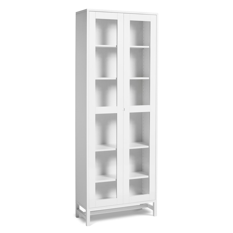 Falsterbo Kast 190 cm Glazen Deuren, Wit
