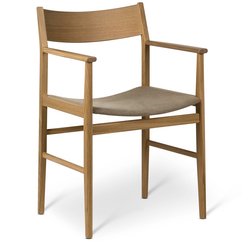 Siza Fauteuil, Wit Gepigmenteerd Eiken