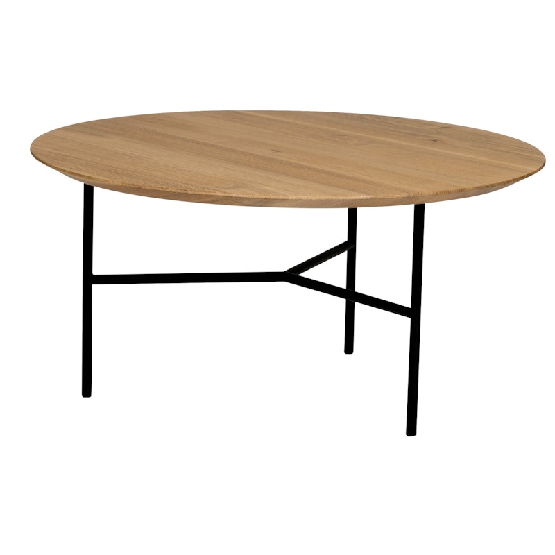 Tribeca Koffietafel Gelakt Eiken / Zwart, 80 cm