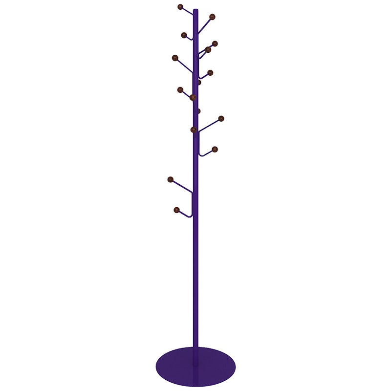 Bill Floor Hanger Haak, Royal Purple/Walnut