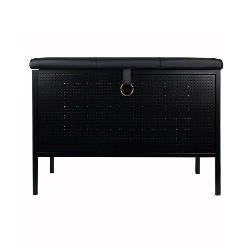 Frank Storage Bench, Black/Black