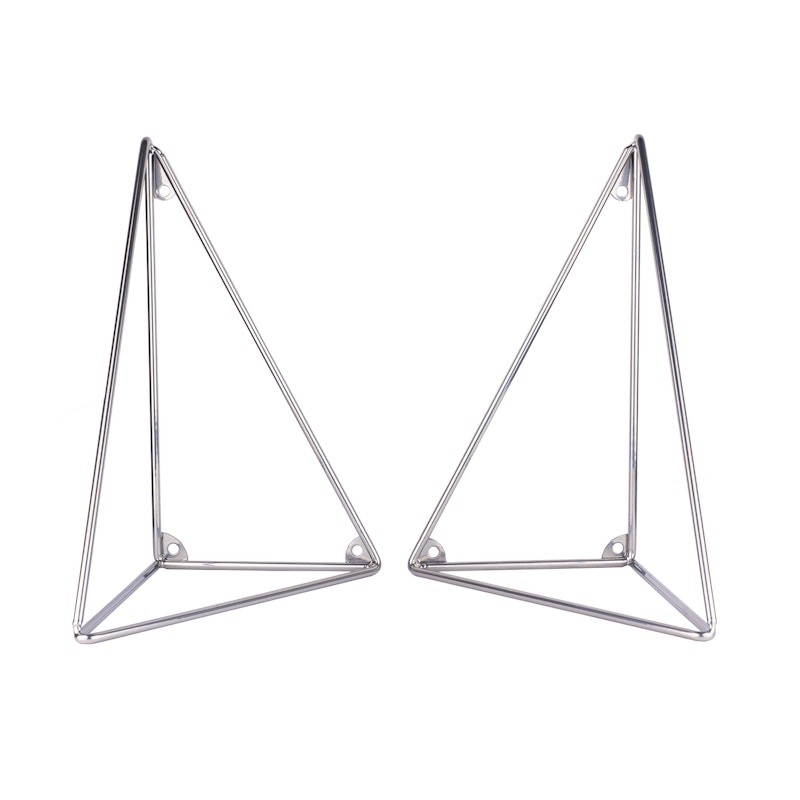 Pythagoras Console 2 stk, Chroom
