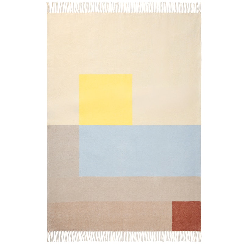 Brick Plaid 125x170 cm, Lichtgeel