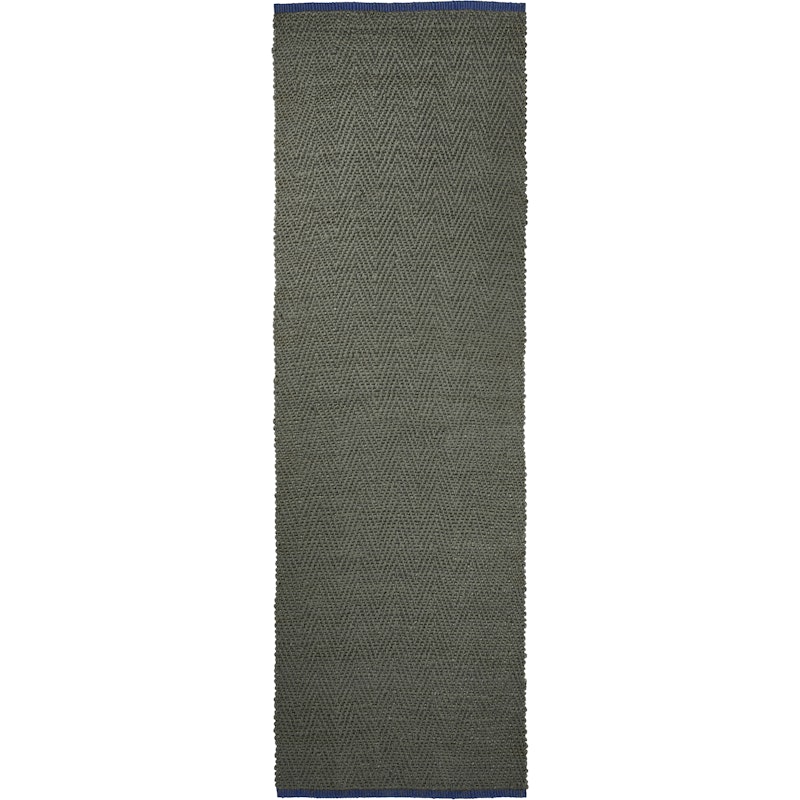 Notes Vloerkleed 80x245 cm, Olijfgroen