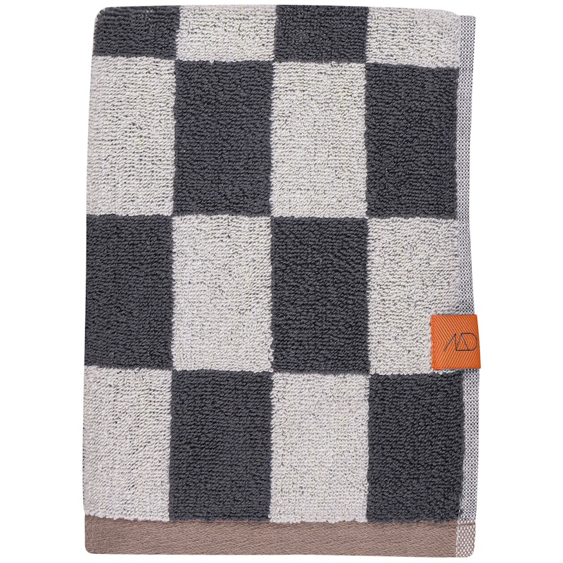 Retro Towel Handdoek 40x55 cm Pak van 2, Donkergrijs