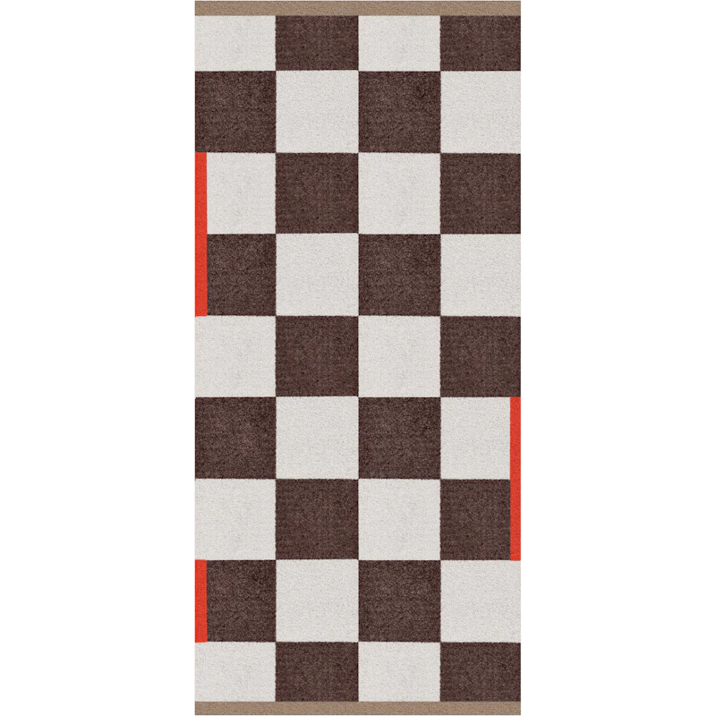 Square Plastic Mat 70x150 cm, Bruin
